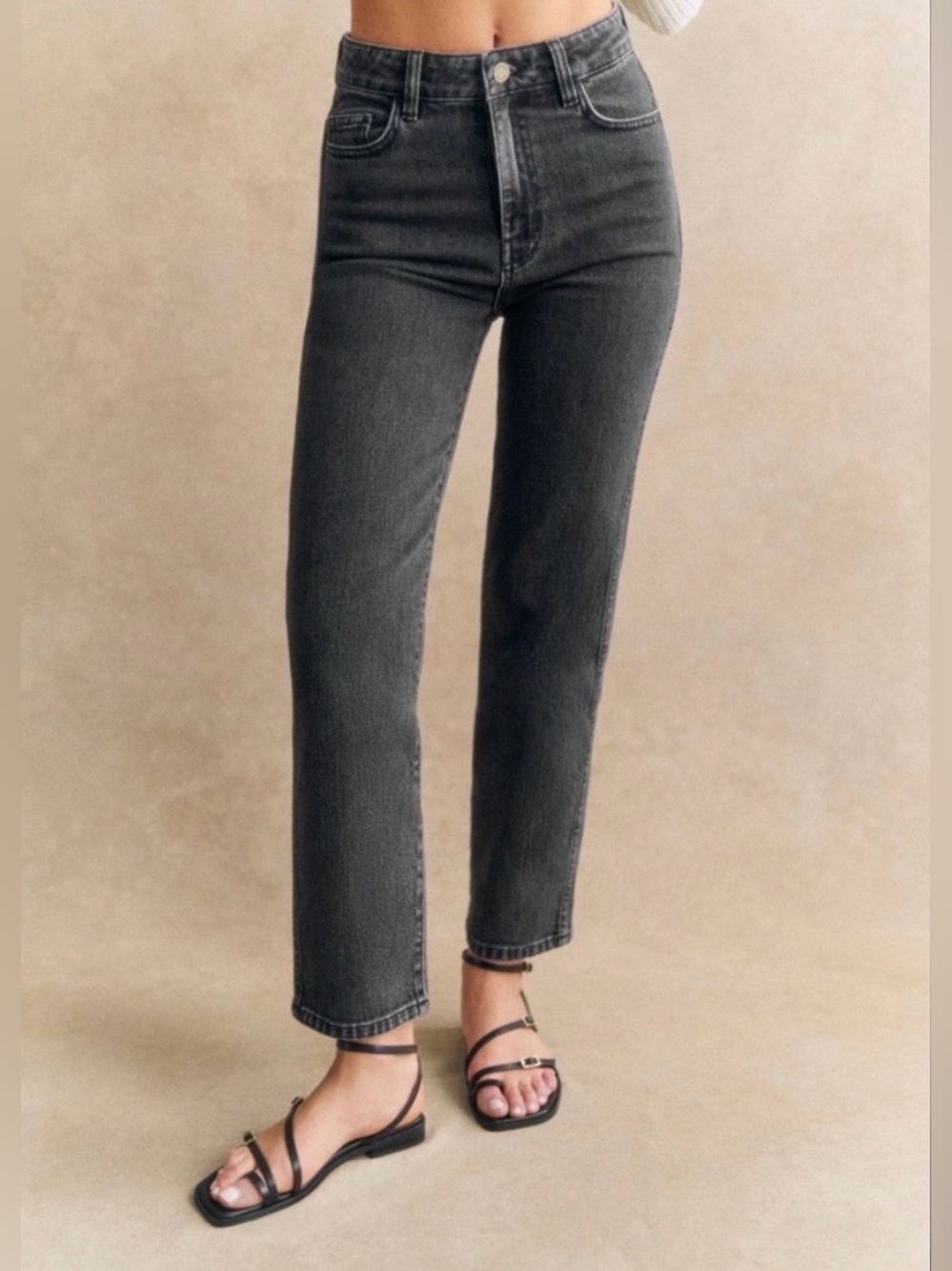 Sezane L’Iconique Droit Trouser Grey